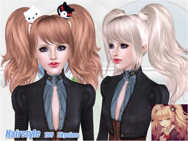Anime Hairstyles Sims 3 Anime Hair 199 by Skysims Sims 3 Downloads Cc Caboodle