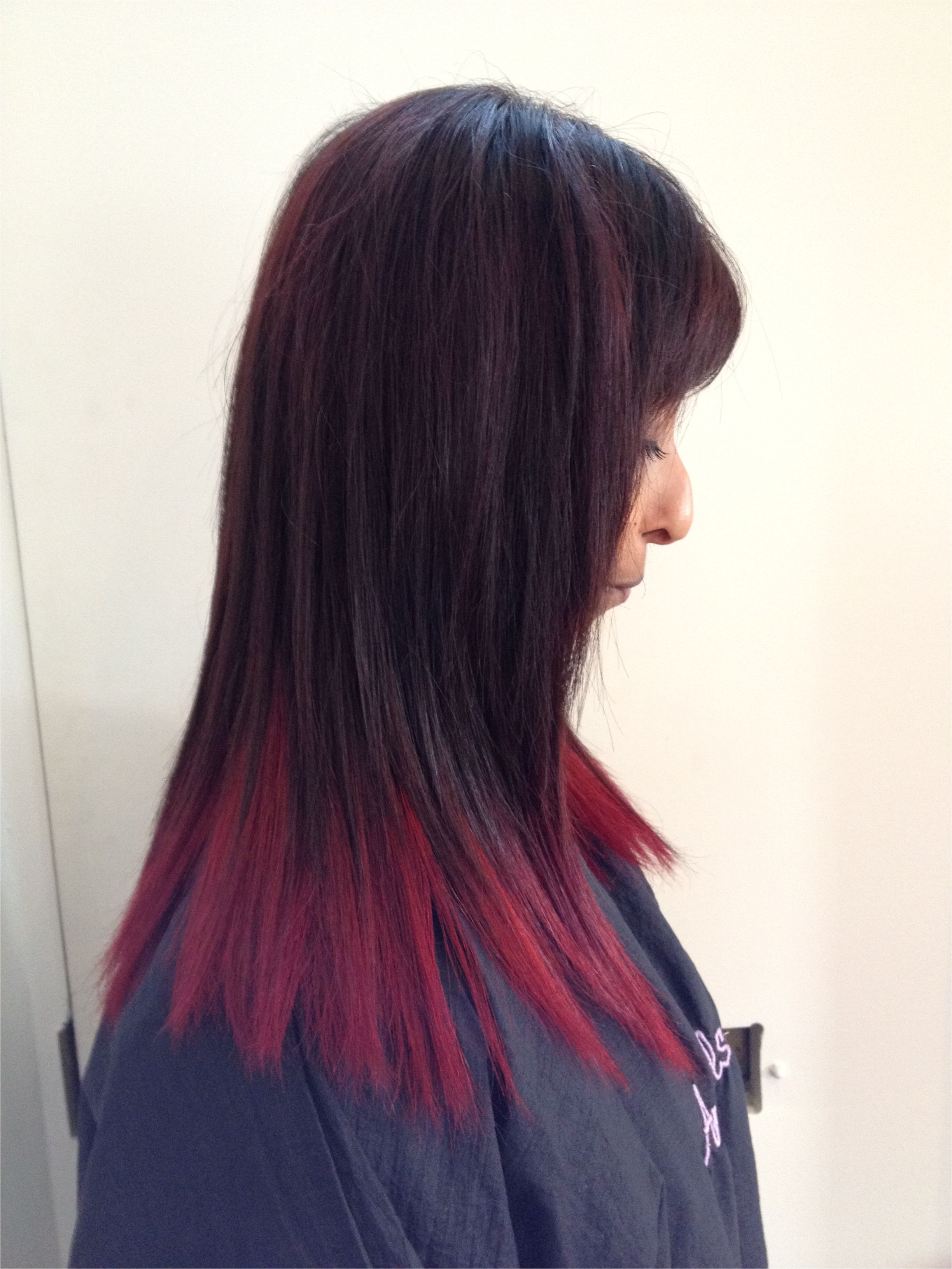 Black Hairstyles Dip Dye Red Dip Dyed Hair Hairr