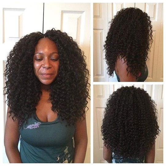 Crochet Hairstyles with Curls Small Crochet Braids with Free Tress Deep Twist Hair by Styleseat