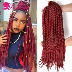 Crochet Hairstyles with Xpression Hair 100 Best Box Braids Hair Images