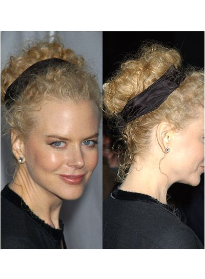 Curly Hairstyles Pulled Back Nicole Kidman Hair