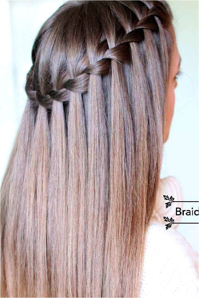 Cute Hairstyles Loop Waterfall Braid Learn How to Do A Waterfall Braid Hair Style