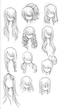 Drawing Hairstyles From the Back Draw Realistic Hair Drawing