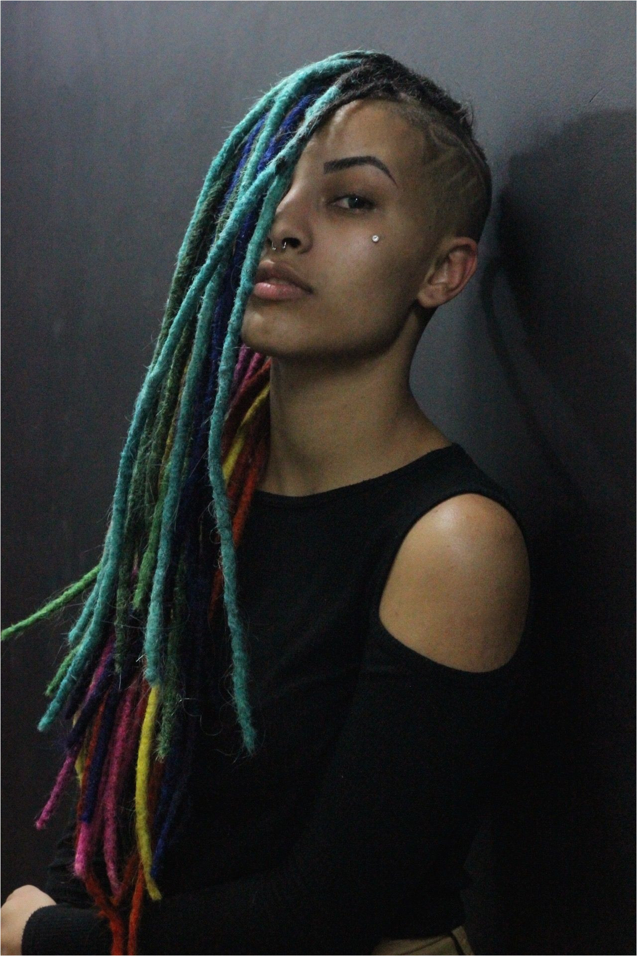 Dreadlocks Hairstyles for Long Faces Mwowhawk Stylish Locks