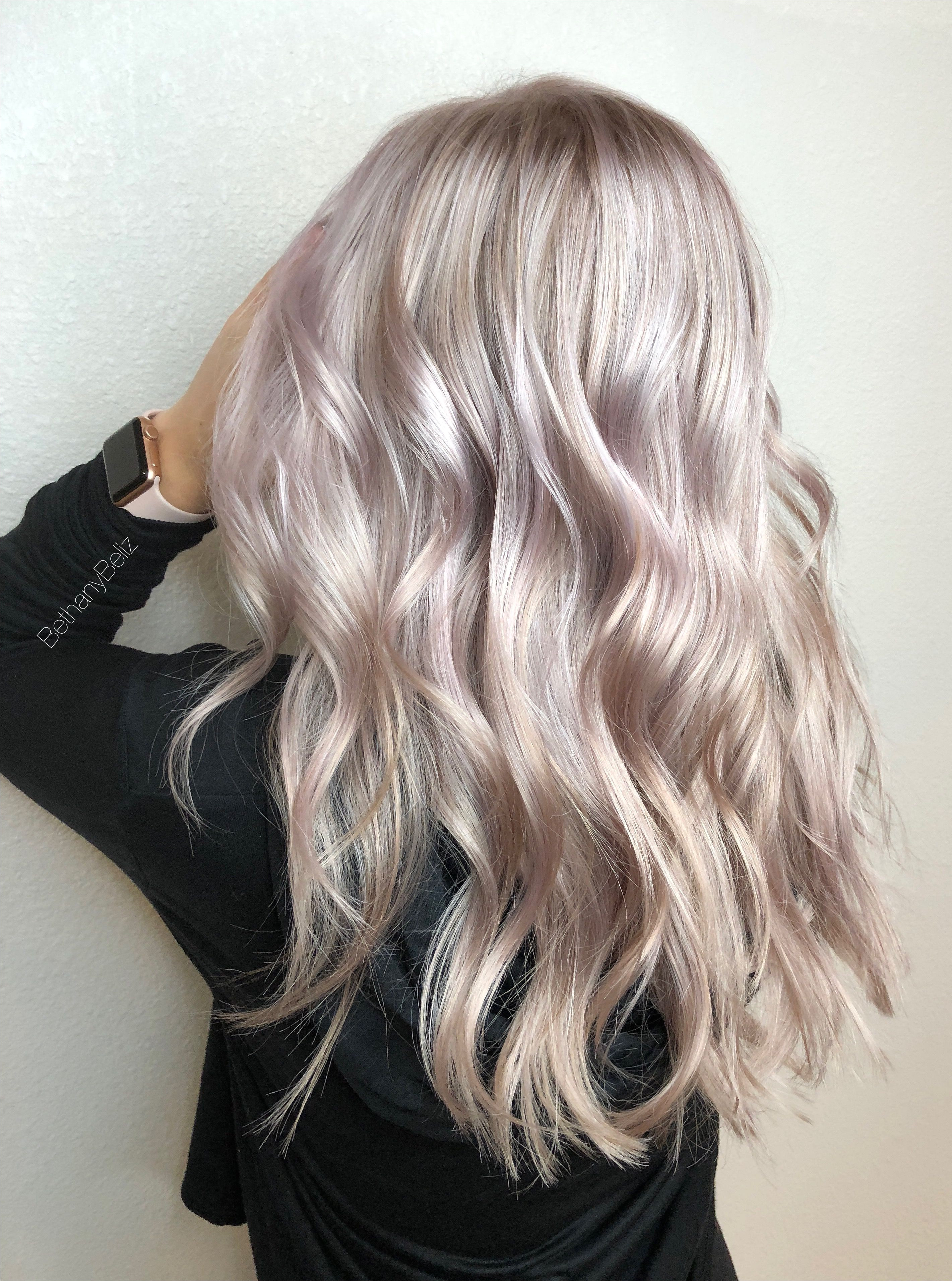 Haircuts Roseville Platinum Highlights with A Lilac Glaze and Long Layers by Bethany