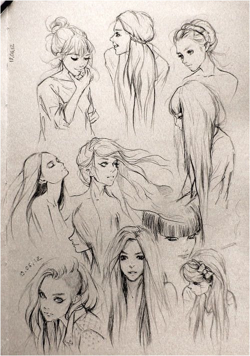 Hairstyles Drawing Female Fantasy "girl" Hair I Love This so Much Wanna Draw People with