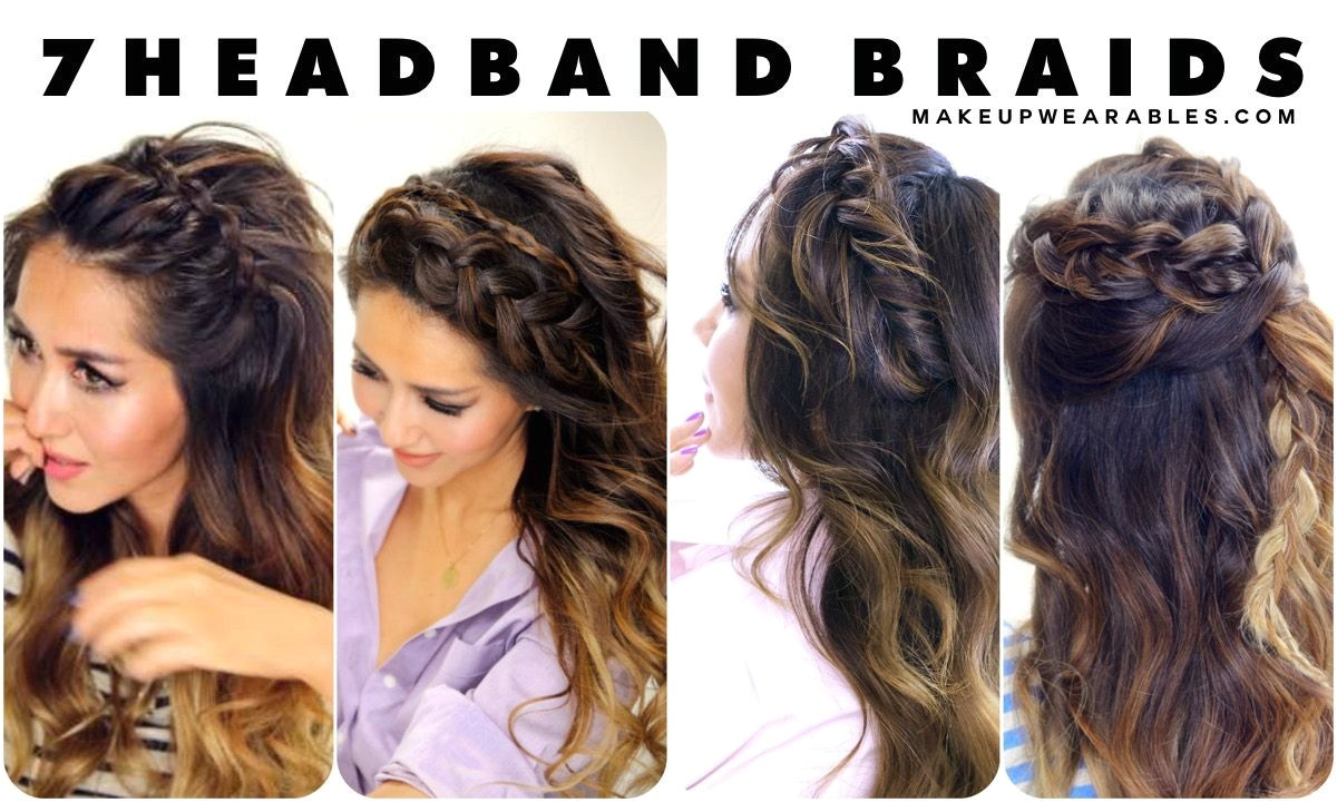 Half Up Hairstyles for Greasy Hair 7 Headband Braid Hairstyles Braided Half Updo Hair Tutorial