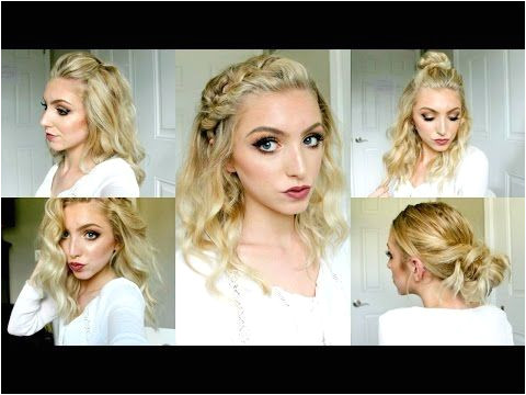 Half Up Half Down Hairstyles On Youtube Cute Summer Half Up Half Down Hairstyle Dutch Fishtail Braid