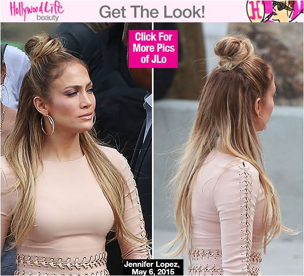 Jlo Hairstyles Half Up Half Down Jennifer Lopez S Half Up Half Down Hairstyle Idol — Trend to
