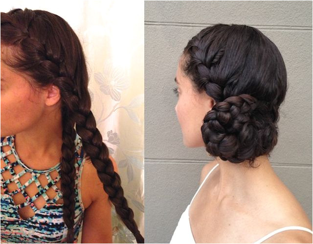 Side Buns Hairstyles Images How to Create A Braided Side Bun On Long Hair Hair