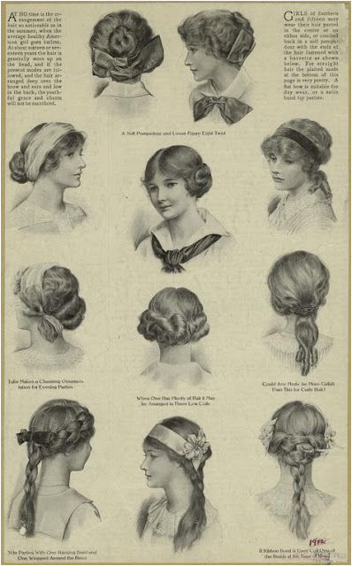 Simple Edwardian Hairstyles 1910s Hairstyles for Teenage Girls