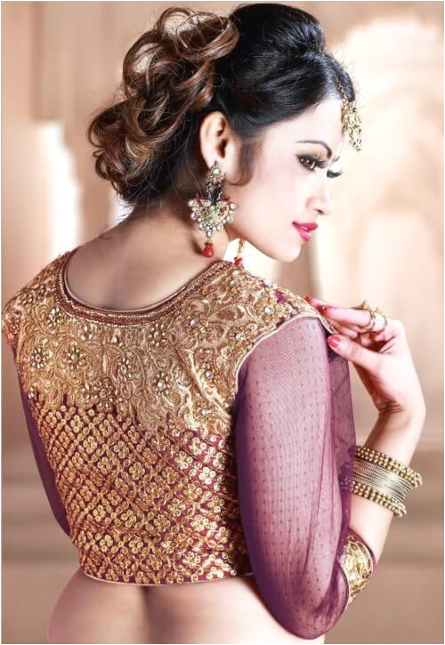 Simple Hairstyles On Lehenga Choli Image Of Lehenga Choli Hairstyle Lehenga Hairstyles