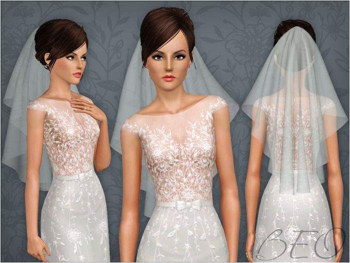 Sims 3 Wedding Hairstyles Download Wedding Veil 04 for the Sims 3 by Beo