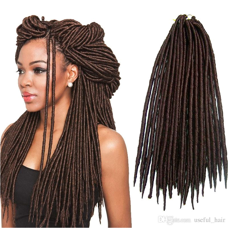 Try Hairstyles Online Dreadlocks Straight 14inch 18inch Dreadlocks Braids Synthetic Hair Extension