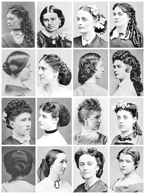 Victorian Hairstyles Bangs Victorian Hairstyles 1859 1869 Pinterest