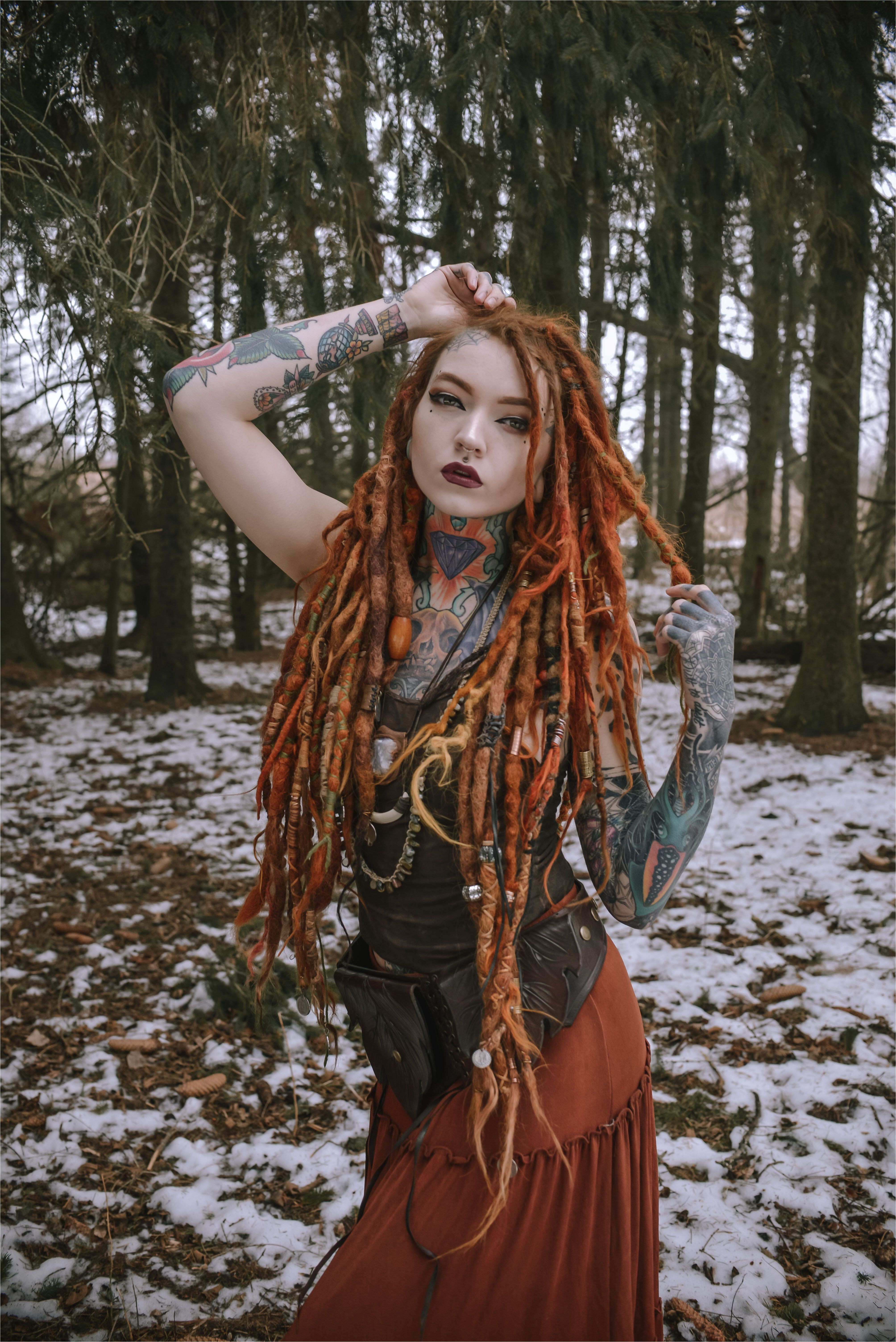 Viking Hairstyles Dreads Hair Dreads Dreadstyles Dreadlocks Girlswithdreads Tattooed