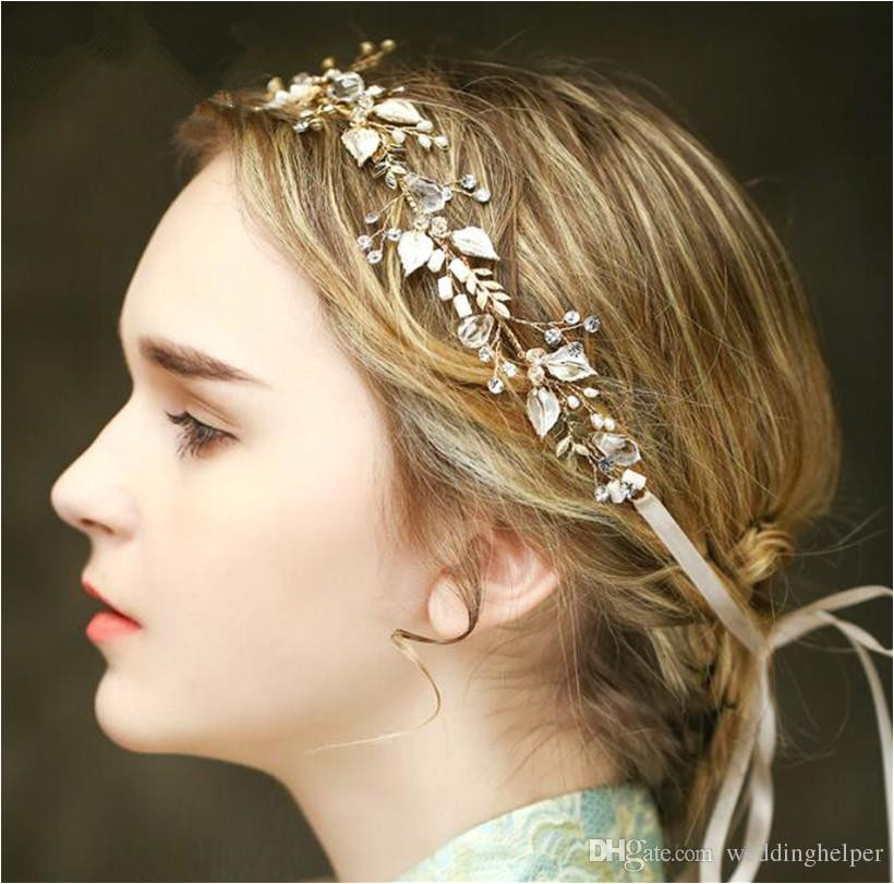 Wedding Hairstyles and Prices Vintage Wedding Bridal Crystal Headband Ribbon Rhinestone Crown