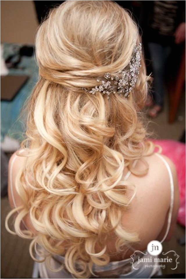 Wedding Hairstyles for Long Hair Down Pinterest 15 Fabulous Half Up Half Down Wedding Hairstyles