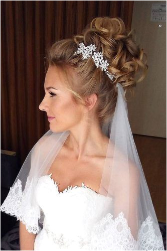 Wedding Hairstyles for Long Hair Up with Veil 42 Wedding Hairstyles with Veil My Wedding