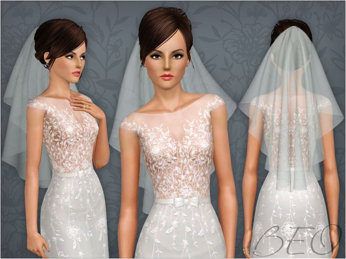 Wedding Hairstyles the Sims 3 Wedding Veil 04 for the Sims 3 by Beo