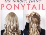 1 Minute Easy Hairstyles 1 Minute Makeover the Longer Fuller Ponytail Cool