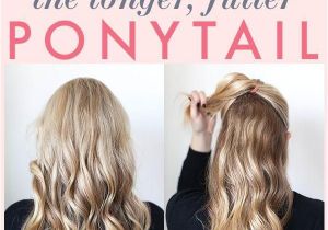 1 Minute Hairstyles for Curly Hair 1 Minute Makeover the Longer Fuller Ponytail Cool