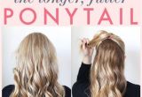 1 Minute Hairstyles for School 1 Minute Makeover the Longer Fuller Ponytail Cool