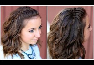 10 Easy School Hairstyles for Short Hair Diy Faux Waterfall Headband