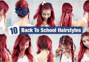 10 Quick and Easy Hairstyles for School 10 Back to School Hairstyles L Quick & Easy Hairstyles for