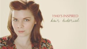 1940s Easy Hairstyles 1940′s Inspired Hair Tutorial