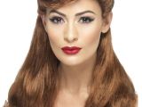 1940s Womens Hairstyles How to Create 1940s Vintage Style Wig La S Long Auburn Rockabilly Wig 50 S