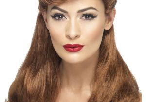 1940s Womens Hairstyles How to Create 1940s Vintage Style Wig La S Long Auburn Rockabilly Wig 50 S