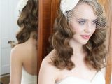 1950s Wedding Hairstyles 1940s 1950s Vintage Style Headdress and Birdcage Veil with