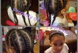 2 French Braids Hairstyles Braided Headband and 4 Corn Rolls Down the Back