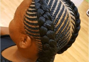 2 Goddess Braids Hairstyles 2 Goddess Braids with Weave