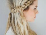 2 Plaits Hairstyles for School Front Row Braid Tutorial Barefoot Blonde Hair