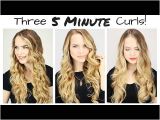 3 Cute Hairstyles Under 3 Min This Will Actually Teach You How to Curl Your Hair In 5 Minutes