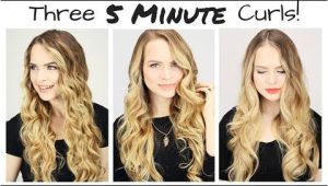 3 Cute Hairstyles Under 3 Min This Will Actually Teach You How to Curl Your Hair In 5 Minutes