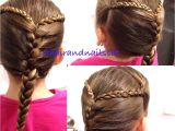 3 Strand Braid Hairstyles Two Three Strand Braids Into A French Braid