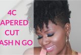 4c Natural Hair Videos 4c Wash N Go On Short Hair Tapered Cut