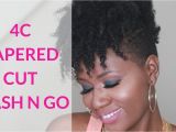 4c Natural Hair Videos 4c Wash N Go On Short Hair Tapered Cut