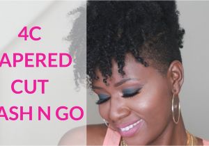 4c Natural Hair Videos 4c Wash N Go On Short Hair Tapered Cut