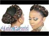 4c Natural Hair Videos How to Faux Halo Braid Tutorial Crown Braid W Kanekalon Hair