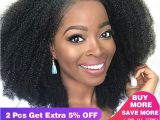 4c Virgin Hair Extensions Glueless Brazilian Lace Front Wig 4b 4c Afro Kinky Curly Human Hair