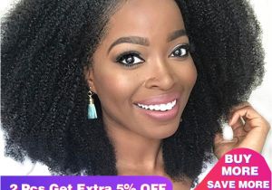 4c Virgin Hair Extensions Glueless Brazilian Lace Front Wig 4b 4c Afro Kinky Curly Human Hair