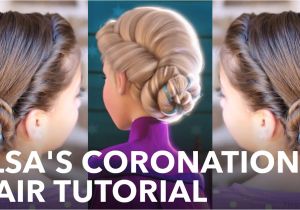 5 Easy Hairstyles for School Youtube Elsa S Frozen Coronation Hairstyle Tutorial