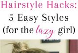 5 Easy Hairstyles for Short Hair Hairstyle Hacks 5 Easy Styles Hair Styles Pinterest