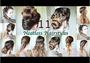 5 Heatless Hairstyles for School 11 Heatless Hairstyles Diy Hairstyles