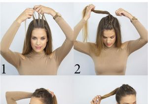 5 Heatless Hairstyles for School Back to School Heatless Hairstyle Dutch Braid Bun