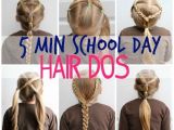 5 Minute Diy Hairstyles Girls Easy Hairstyles for School Luxury 5 Minute School Day Hair